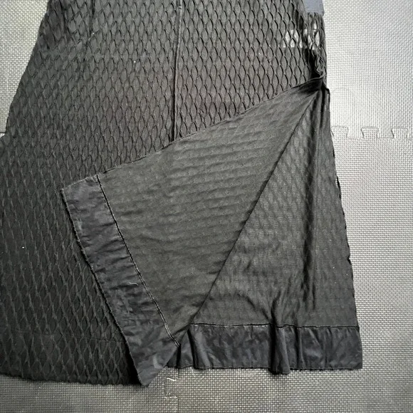 Ozai N‎ Ku Textured Sleeveless Black Dress Avant Garde Lagenlook Mesh Knit Sm - Picture 9 of 14
